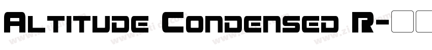 Altitude Condensed R字体转换
